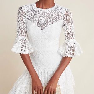 NWT Anthropologie Monique Lhuillier Lace Dress